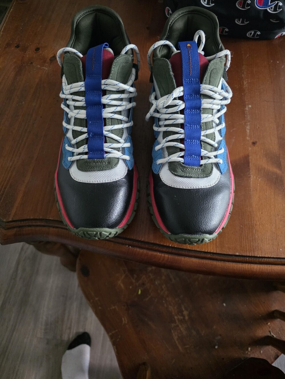Champion Black Backpack, CHAMPION SIZE 9 SNEAKERS, CHAMPION MEDIUM HOODIE